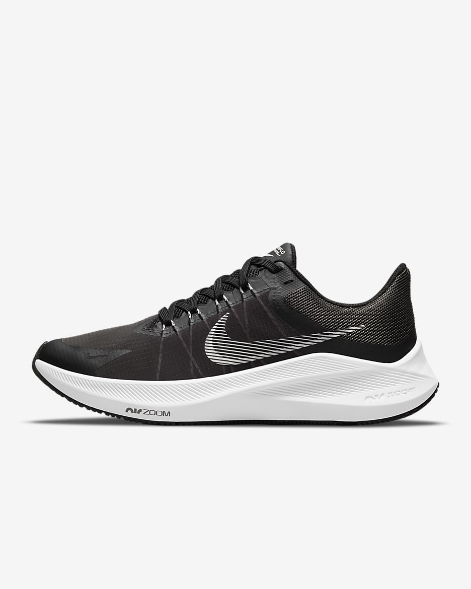 Nike Winflo 8 Women's Road Running Shoes - Black/Dark Smoke Grey/Light Smoke Grey/White