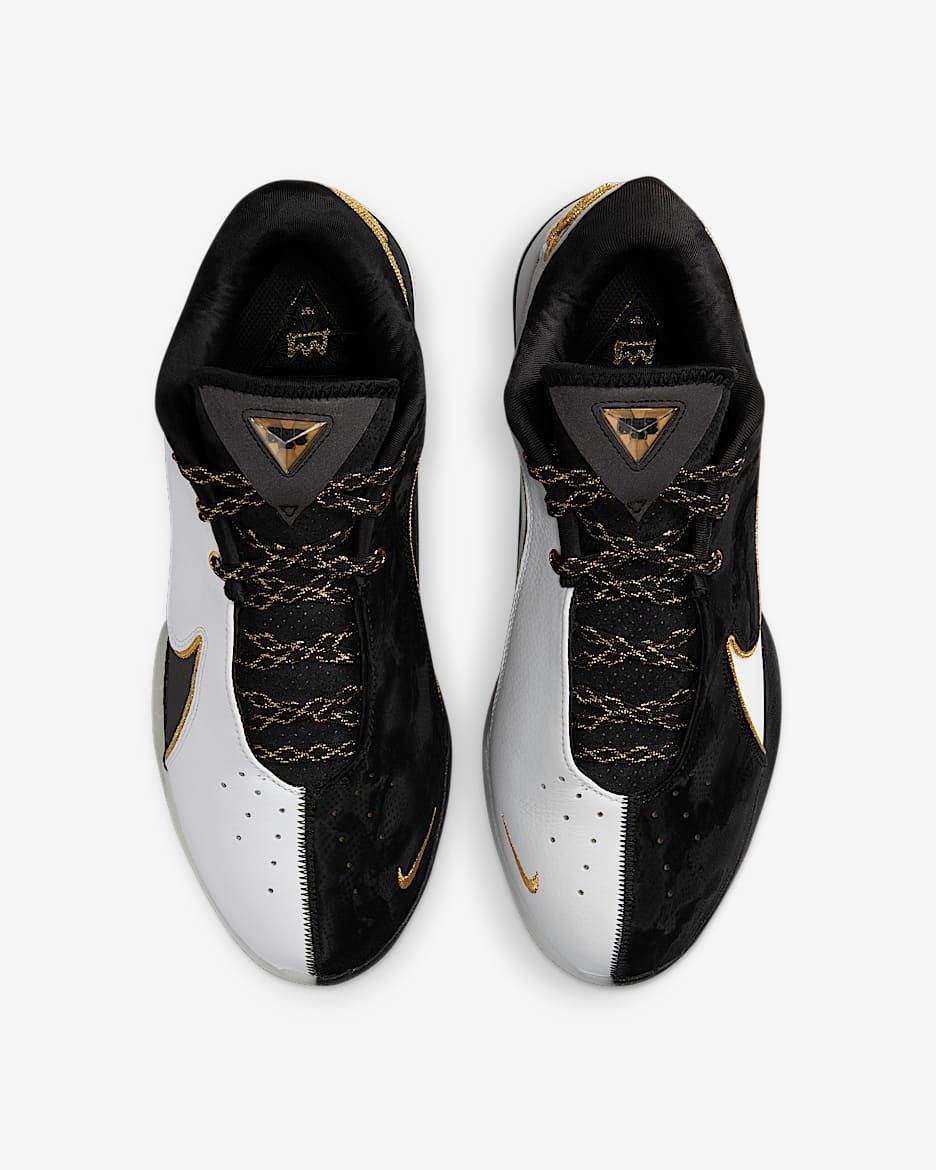 LeBron XXII “Mogul” Basketball Shoes - White/Metallic Gold/Black