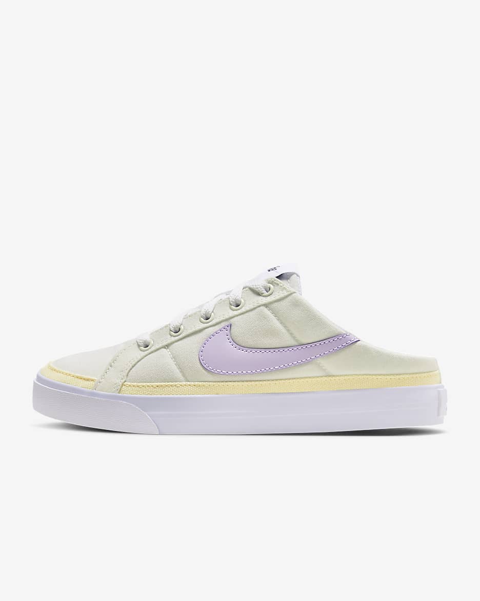 NikeCourt Legacy Women's Mules - Sail/White/Sundial/Violet Mist