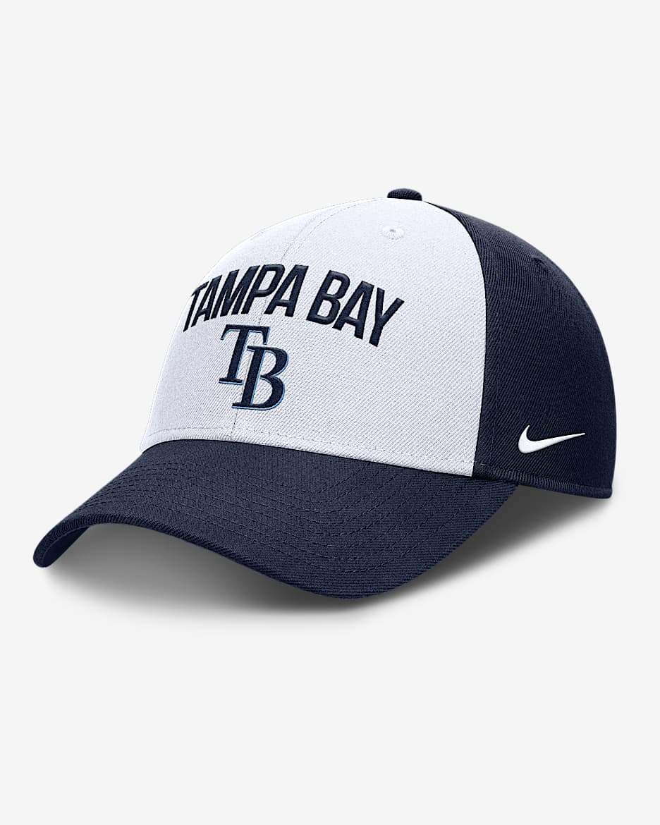 Tampa Bay Rays Club Men's Nike Dri-FIT MLB Adjustable Hat - White
