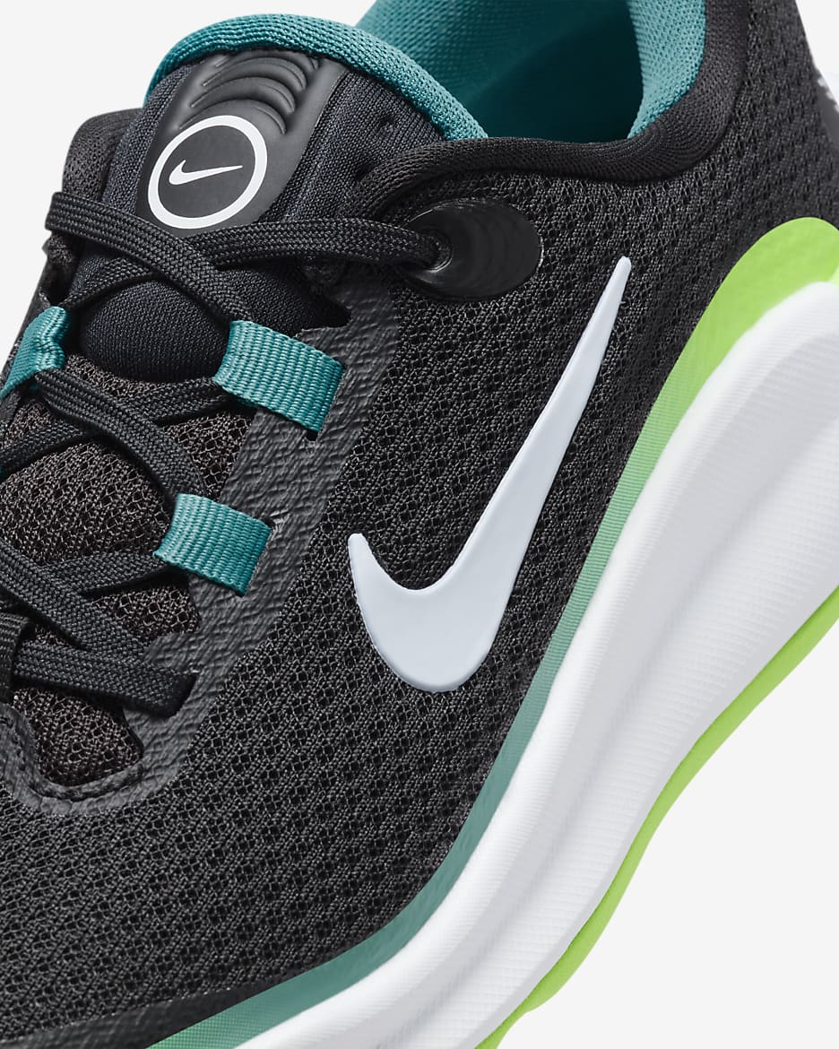 Nike Infinity Flow Genç Çocuk Koşu Ayakkabısı - Siyah/Aquamarine/Green Strike/Football Grey