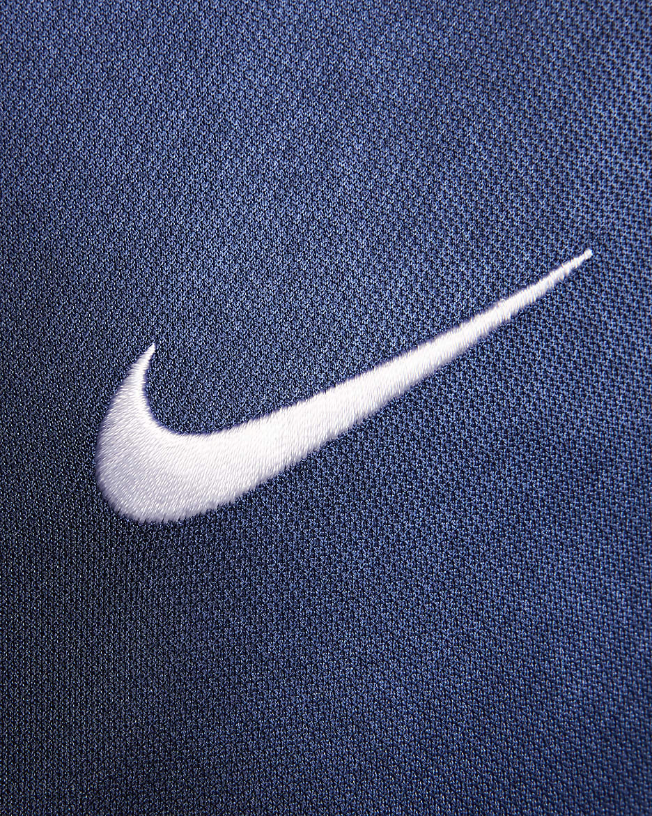 Polo de golf imprimé sans manches Dri-FIT Nike Victory pour femme - Mystic Navy/Obsidian/Blanc