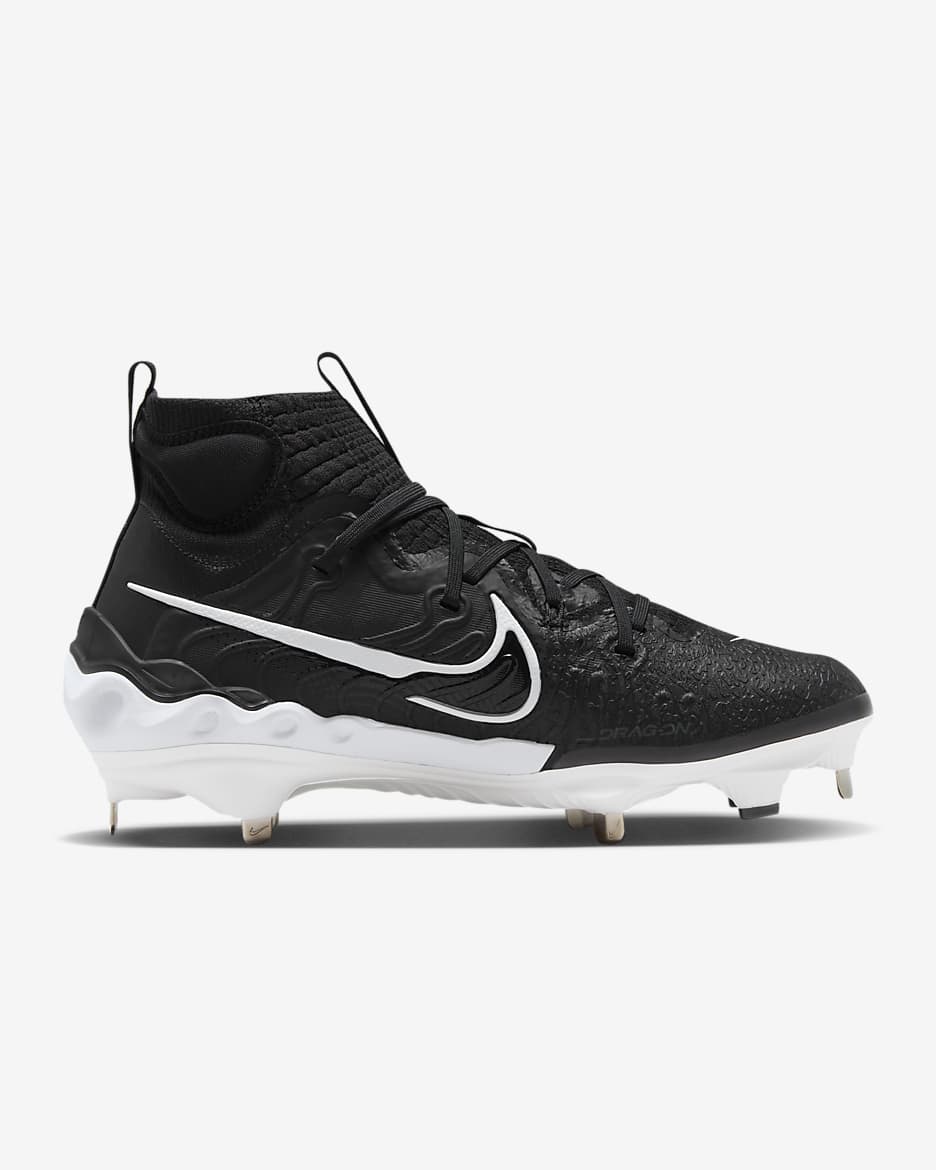 Tacos de béisbol para hombre Nike Alpha Huarache NXT - Negro/Tinte azul/Antracita/Blanco