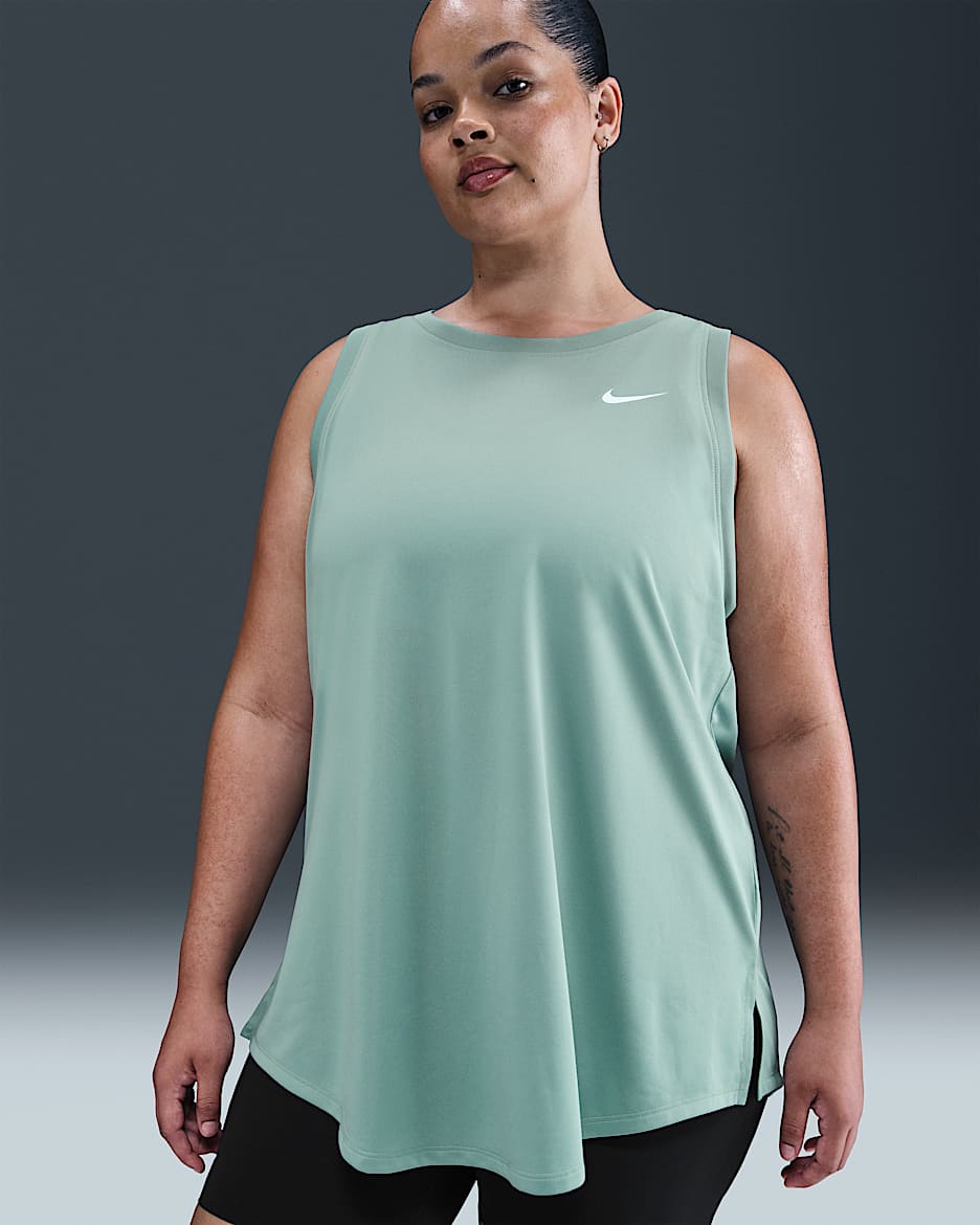 Nike Dri-FIT Women's Tank (Plus Size) - Cannon/White
