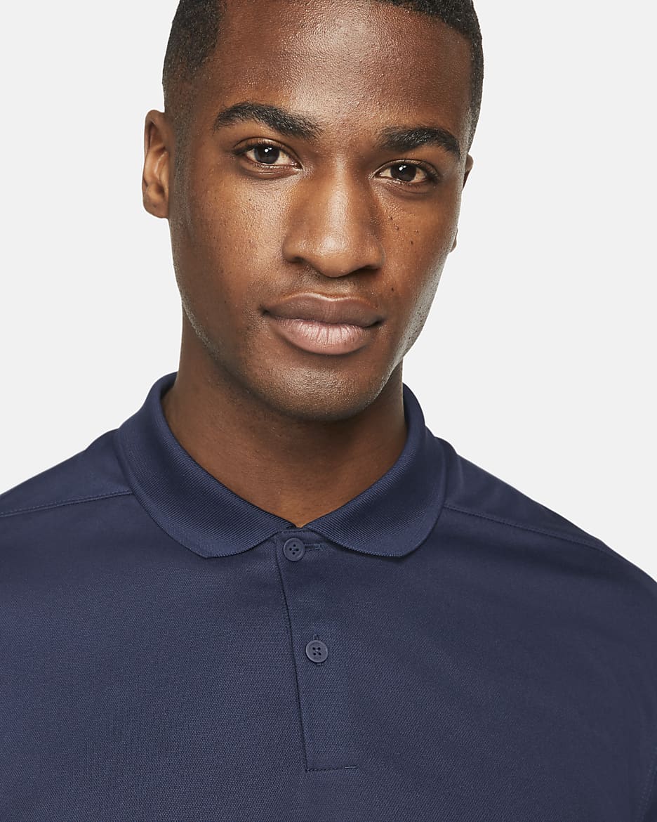 Golfpikétröja Nike Dri-FIT Victory för män - College Navy/Vit