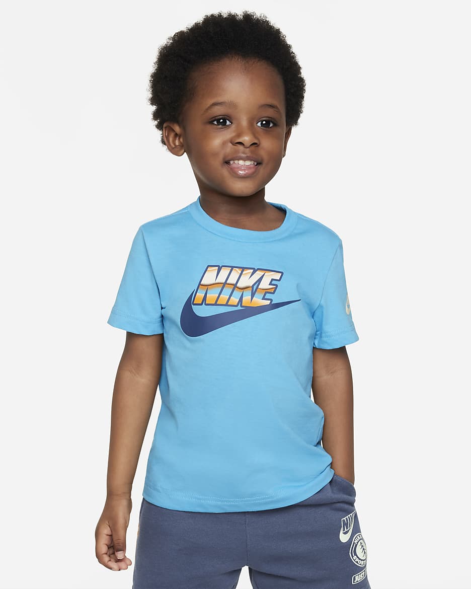Nike Stripe Scape Futura Tee Toddler Dri-FIT T-Shirt - Baltic Blue