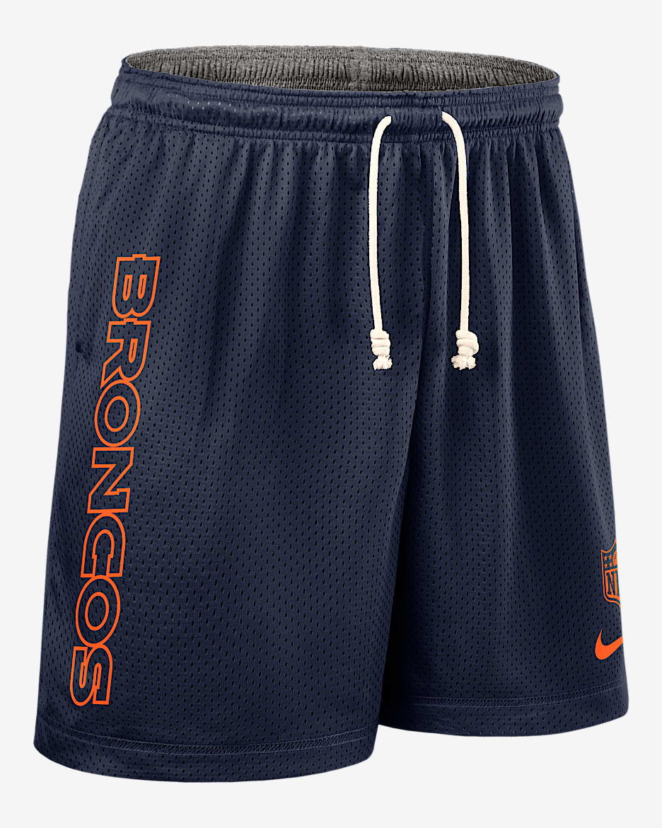 Denver Broncos Sideline Reversible Men’s Nike Dri-FIT NFL Shorts - Navy
