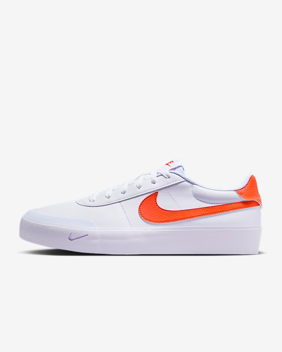 Nike Court Shot Men's Shoes - White/Safety Orange