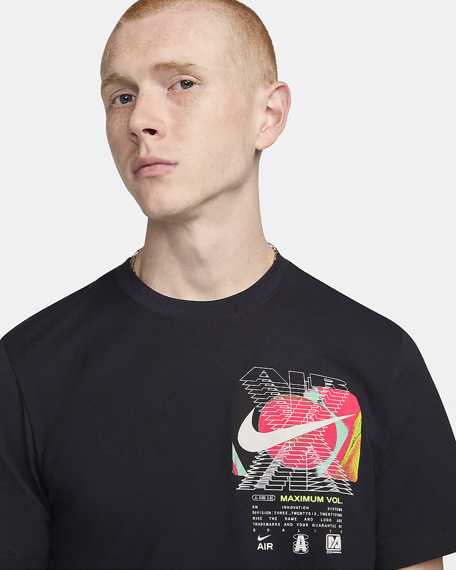 Nike Sportswear T-Shirt mit Rundhalsausschnitt für Herren - Schwarz