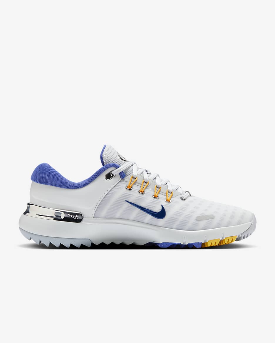 Nike Free Golf Men's Golf Shoes - Pure Platinum/University Gold/Wolf Grey/Astronomy Blue