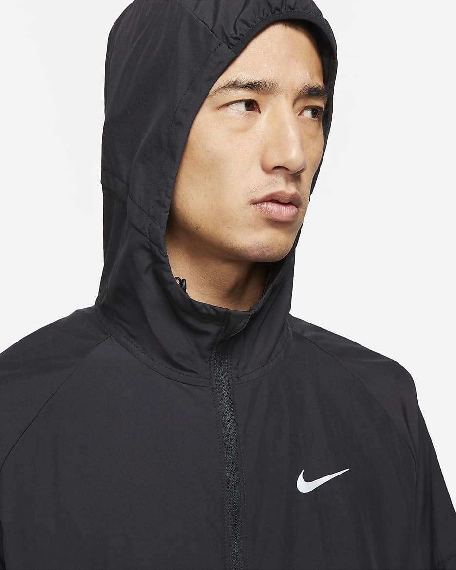 Nike Repel Miler Men's Running Jacket - Black/Black