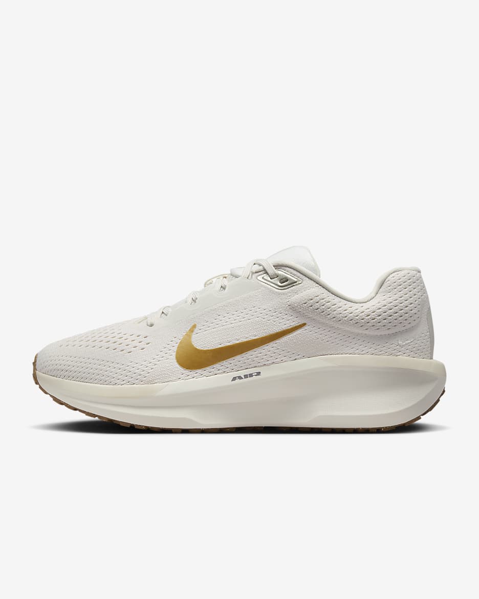 Nike Winflo 11 Women's Road Running Shoes - Phantom/Light Orewood Brown/Coconut Milk/Metallic Gold