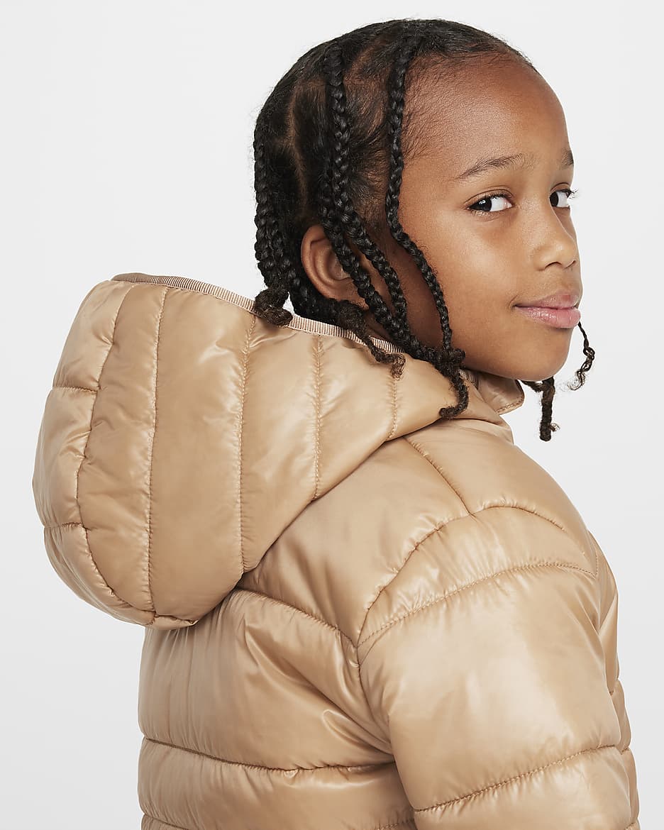 Nike Little Kids' Filled Quilted Jacket - Hemp