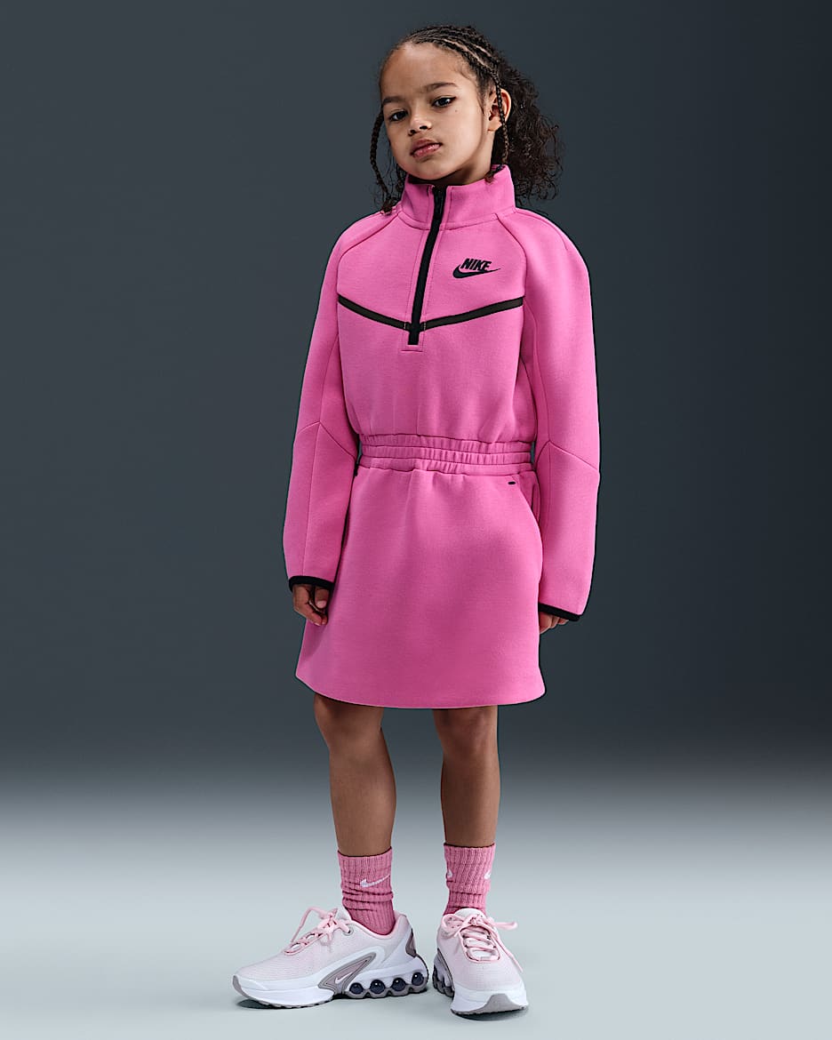 Nike Tech Fleece Little Kids' Dress - Playful Pink