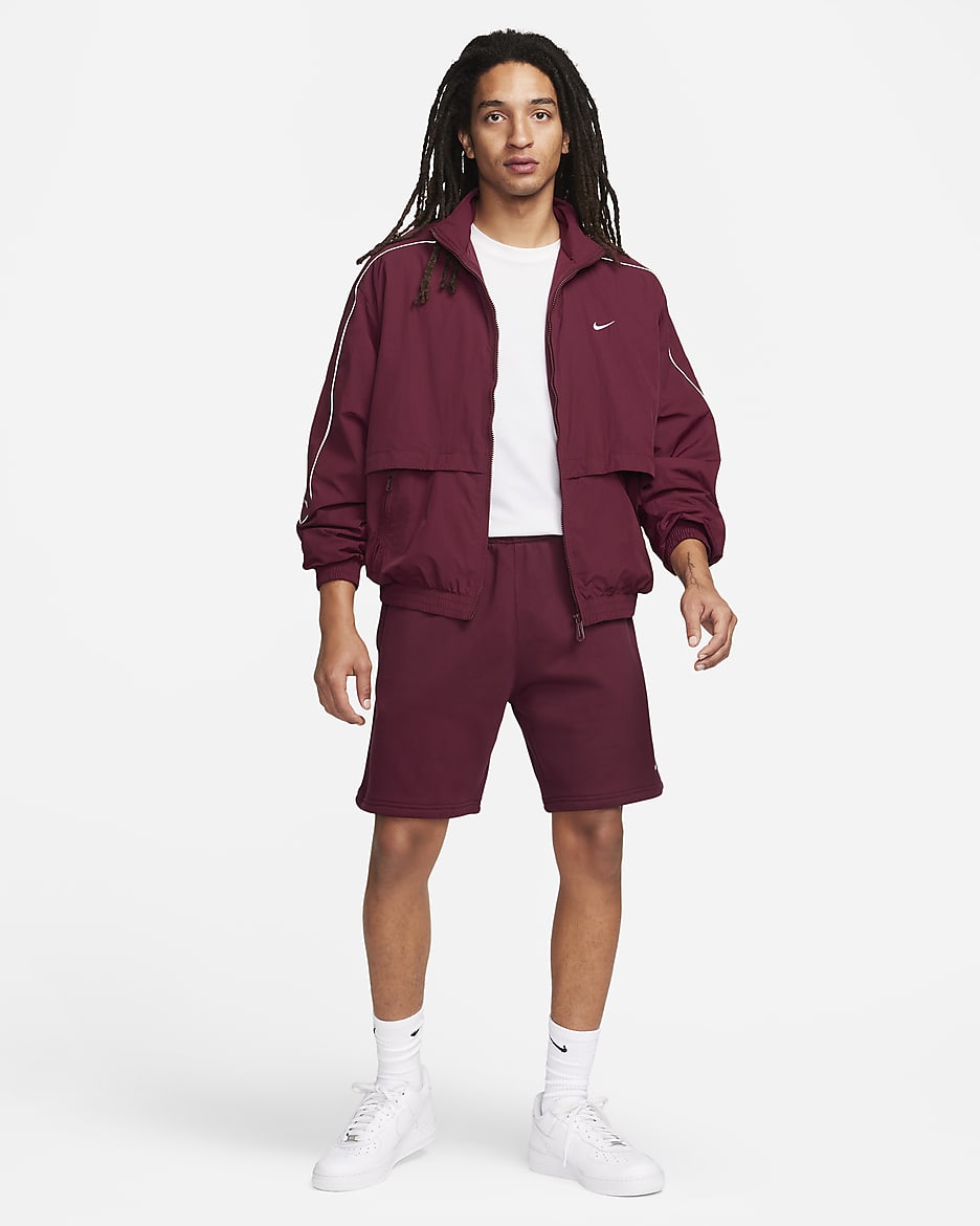 Nike Solo Swoosh Pantalón corto de tejido Fleece - Night Maroon