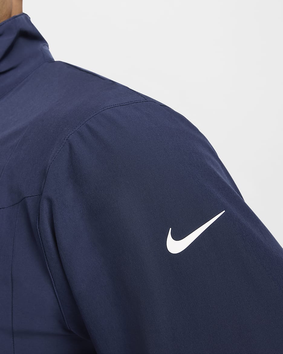 Jacka med hel dragkedja Nike Sideline Repel (NFL New England Patriots) för män - College Navy