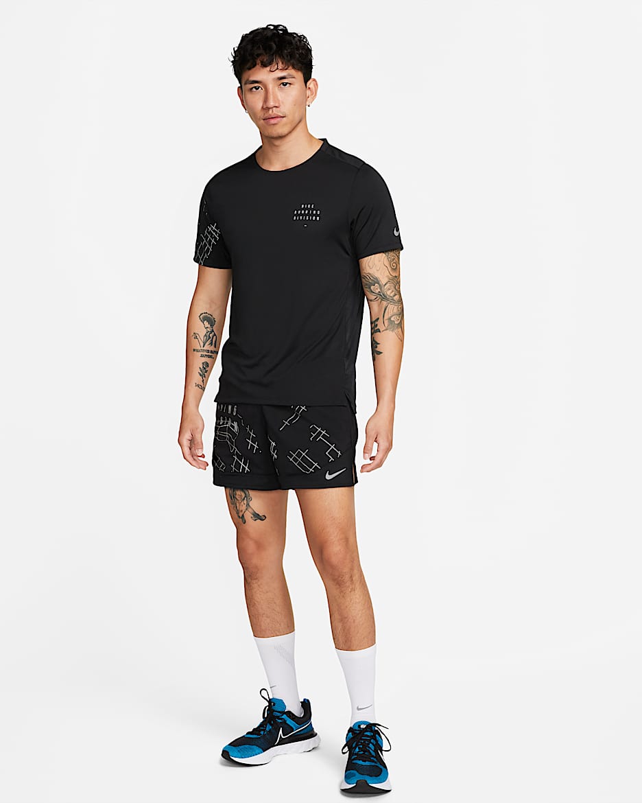 Nike Dri-FIT Run Division Rise 365 Men's Flash Short-Sleeve Running Top ...