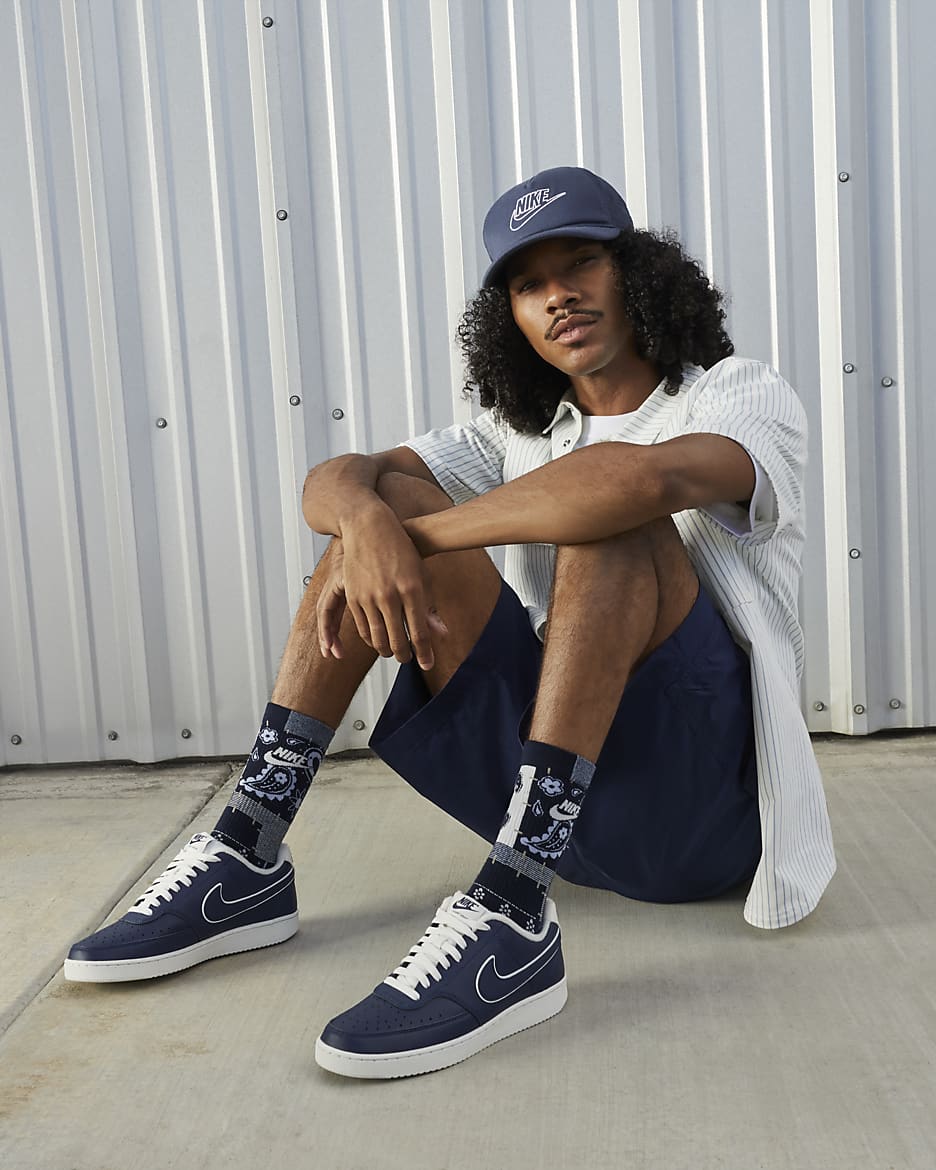 Nike Court Vision Low Men's Shoes - Midnight Navy/Sail/Midnight Navy