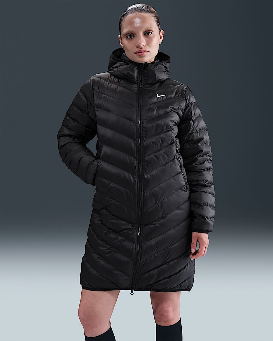 Nike Sportswear Windpuffer Women's Therma-FIT Hooded Parka - Black/Sail