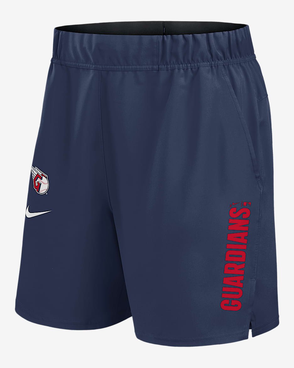 Shorts Nike Dri-FIT de la MLB para hombre Cleveland Guardians Victory - Azul marino