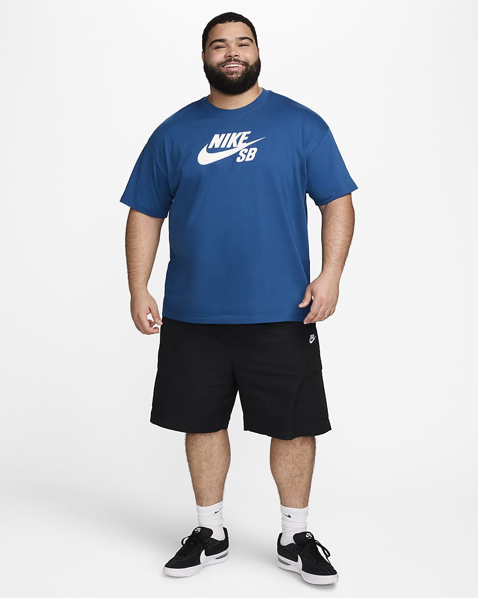 Nike SB Men's Logo Skate T-Shirt - Court Blue