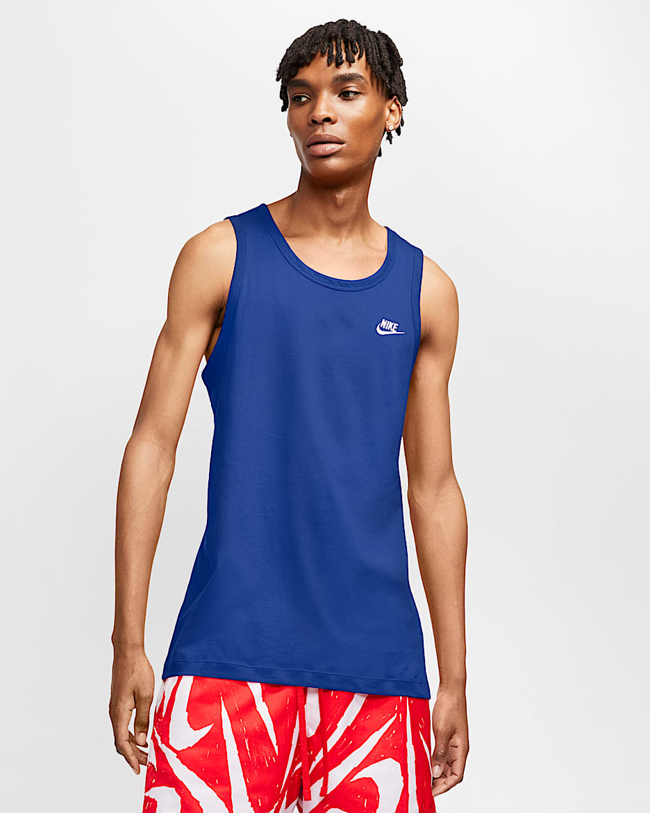 Débardeur Nike Sportswear Club pour homme - Game Royal/Blanc