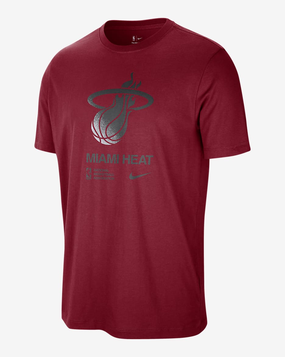 Miami Heat Courtside Nike NBA-T-shirt til mænd - Tough Red