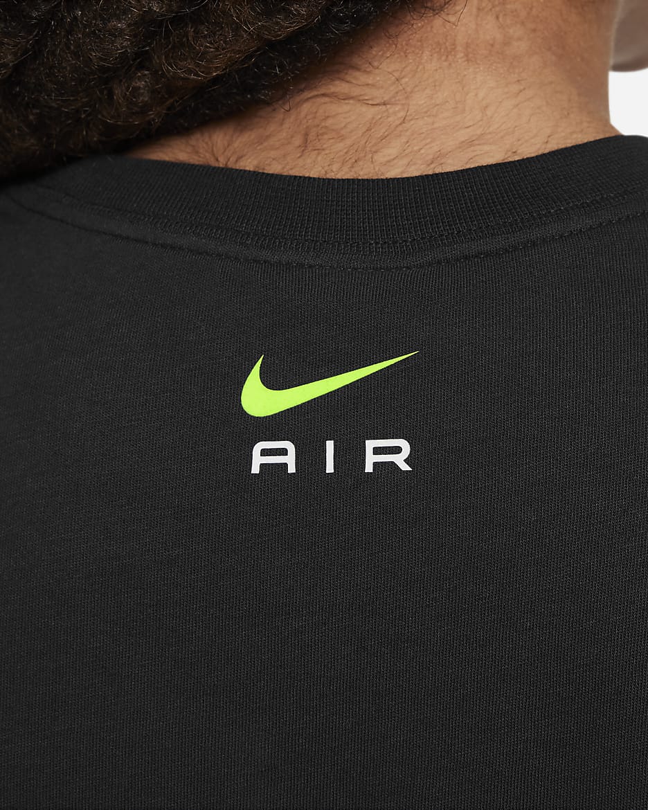 Nike Air Camiseta - Niño - Negro/Volt