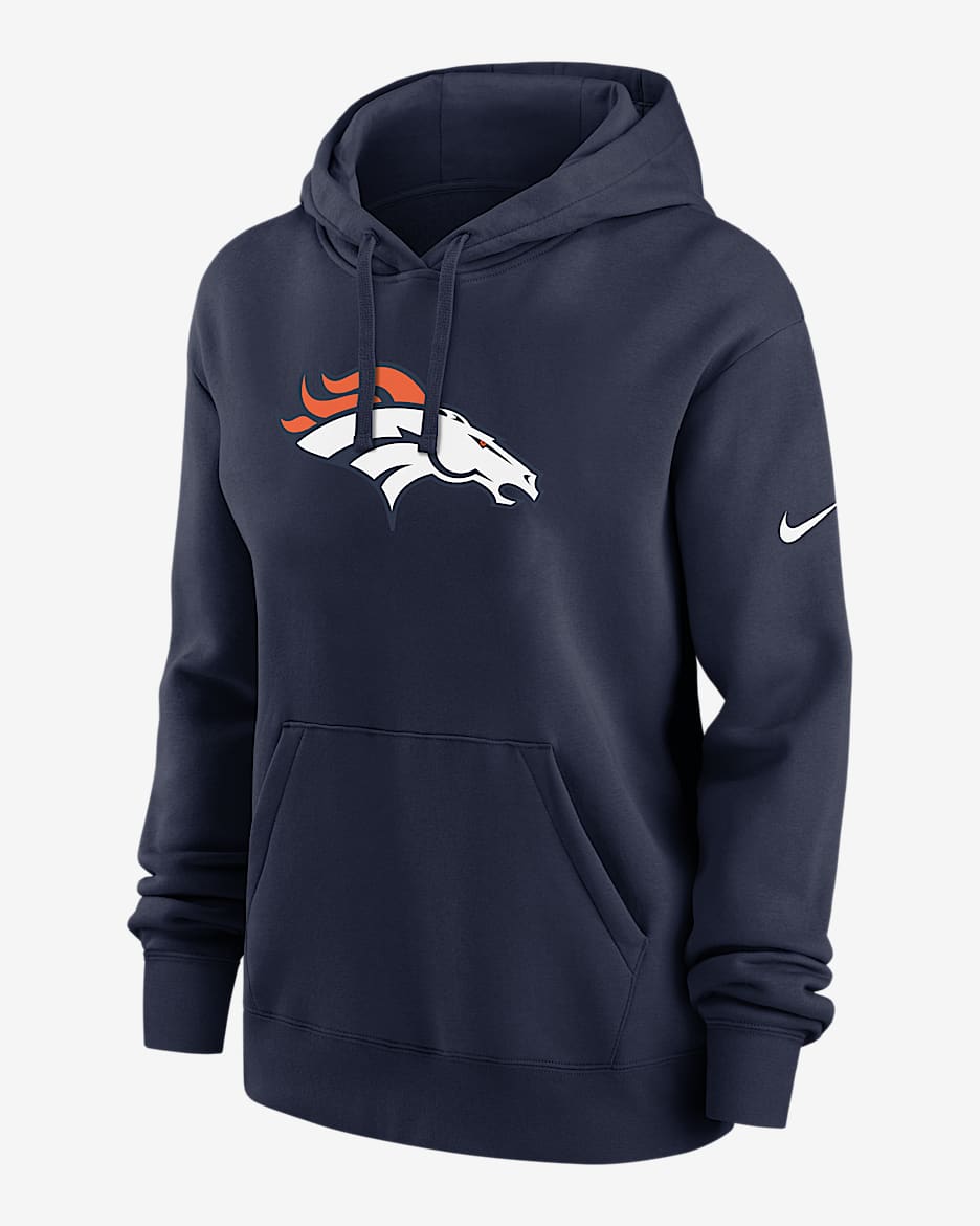 Denver Broncos Club Women's Nike NFL Pullover Hoodie - Navy