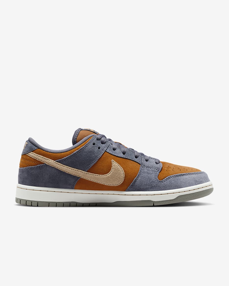 Nike SB Dunk Low Pro Skate Shoes - Light Carbon/Monarch/Summit White/Sesame