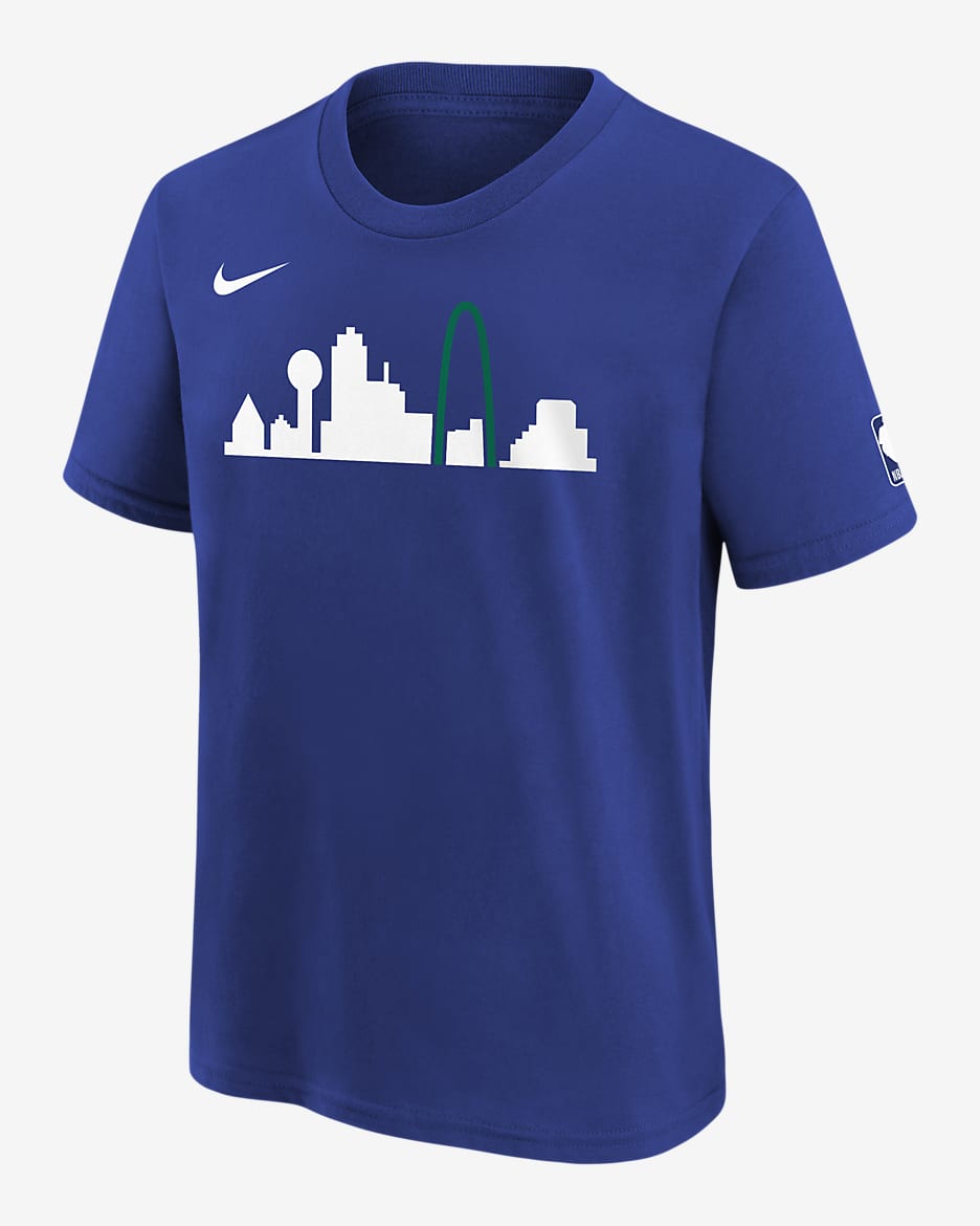 Dallas Mavericks City Edition Big Kids' (Boys') NBA Logo T-Shirt - Rush Blue