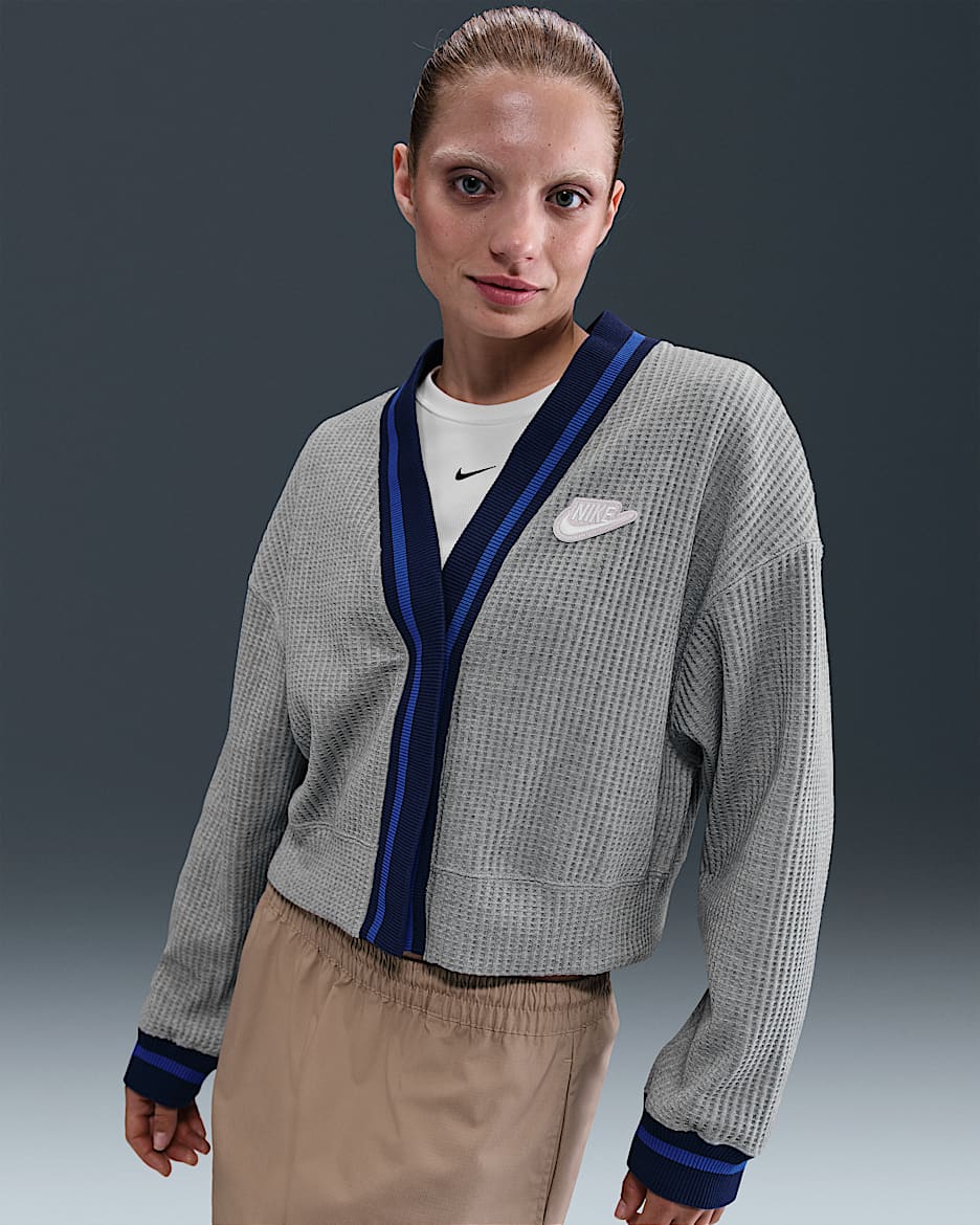 Nike Sportswear Women's Jacket - Dark Grey Heather/Heather