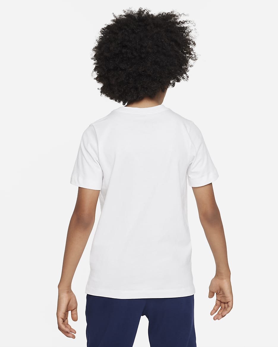 Paris Saint-Germain Mascot Older Kids' Nike Football T-Shirt - White