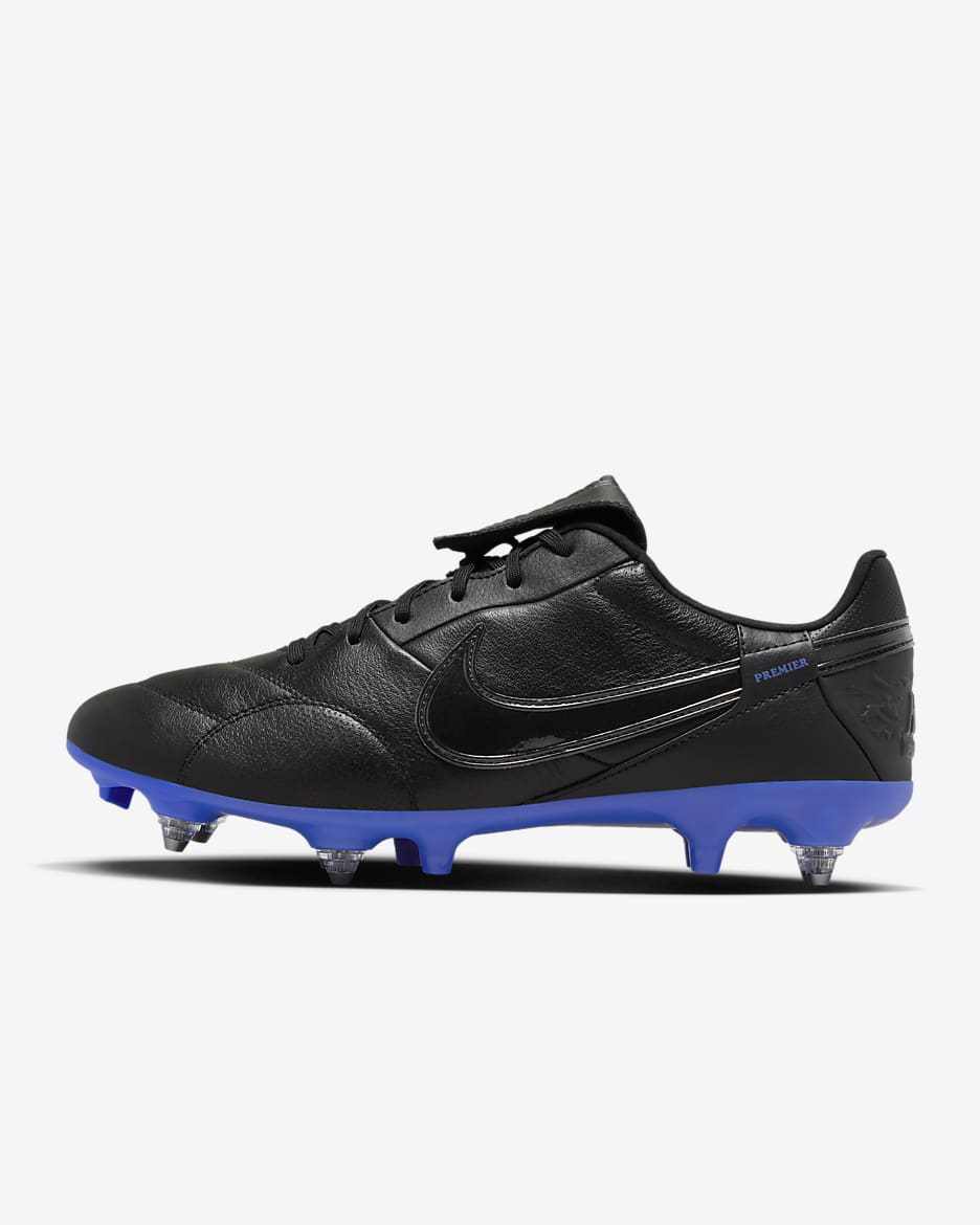 NikePremier 3 Soft-Ground Low-Top Football Boot - Black/Hyper Royal/Black