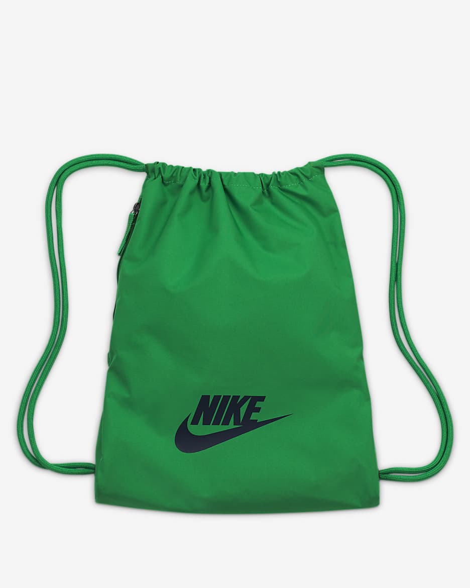 Bolsa de gimnasio Nike Heritage 2.0 - Verde suerte/Verde suerte/Obsidiana