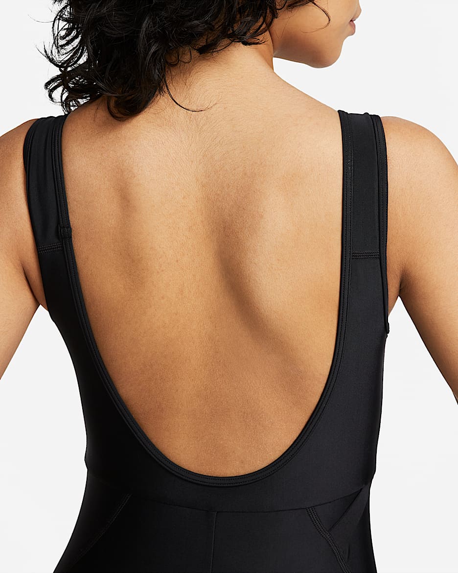 Traje de baño con piernas para mujer Nike Fusion - Negro