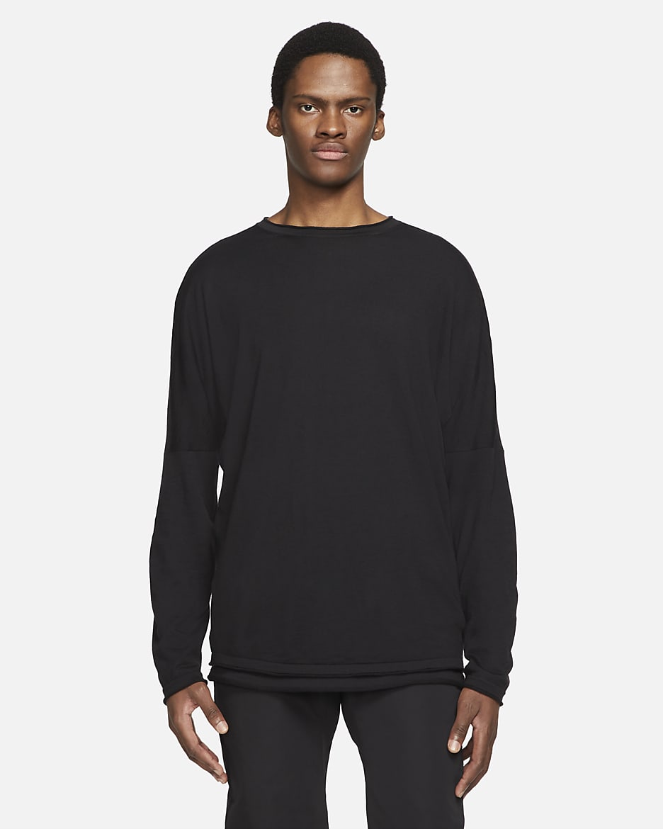 Nike ESC Langarm-Strickoberteil für Herren - Schwarz