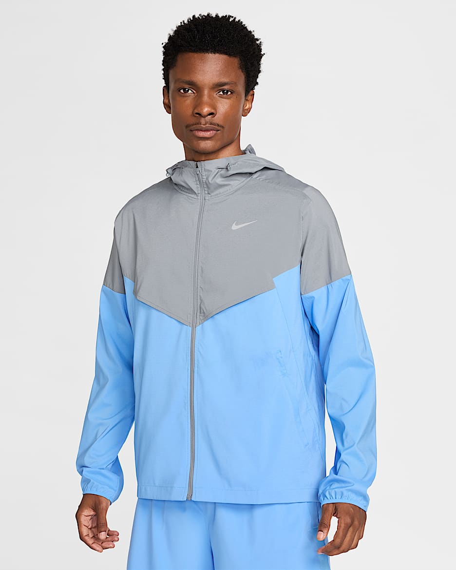 Nike Impossibly Light Windrunner Jaqueta de running - Home - Cool Grey/Cool Grey/University Blue