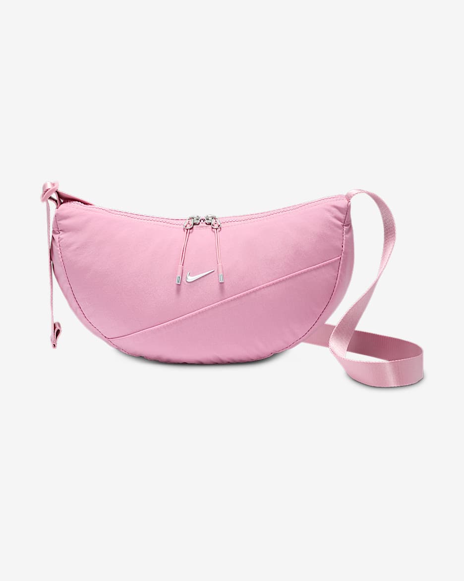 Borsa a tracolla Crescent Nike Aura (4 l) - Elemental Pink/Elemental Pink/Matte Silver