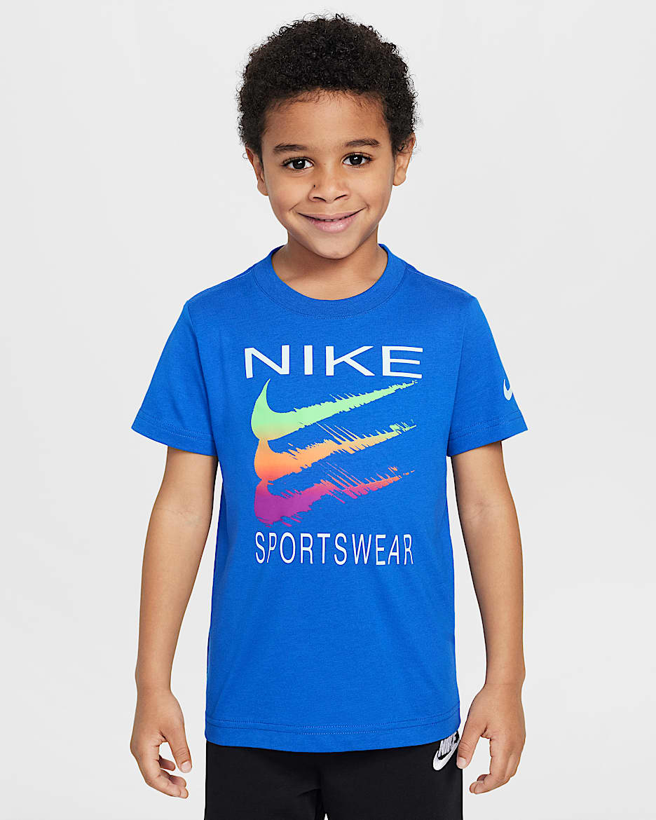 Playera Sportswear Swoosh para niños talla pequeña Nike Sportswear - Royal juego