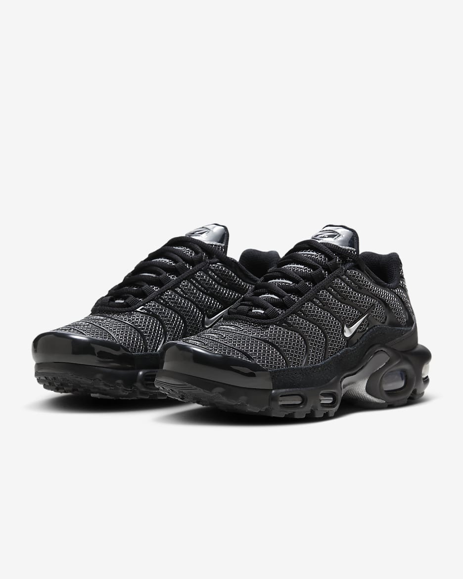 Nike Air Max Plus Women's Shoes - Black/Turquoise Blue/Metallic Silver