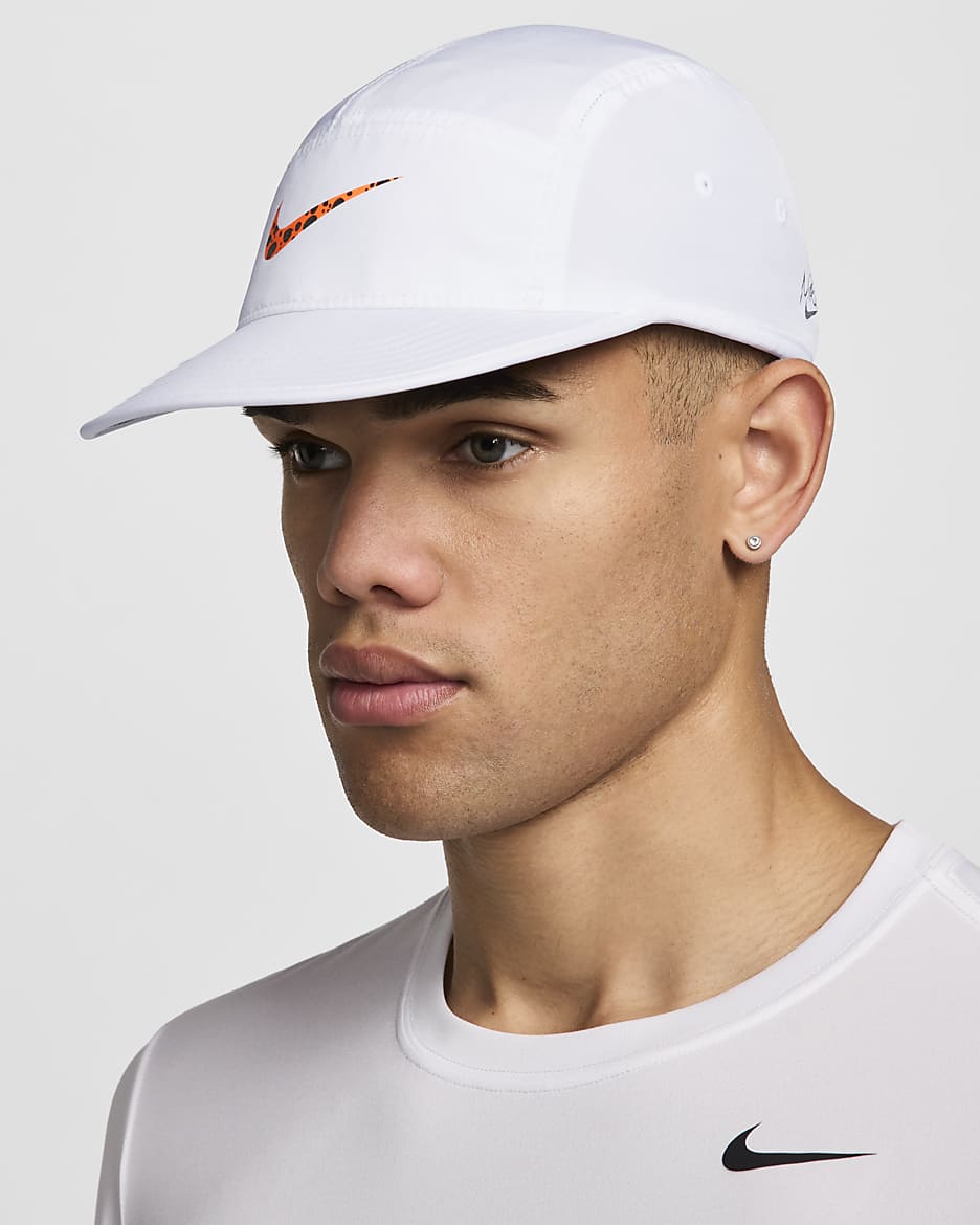 Gorra sin estructura Dri-FIT Nike Fly Electric - Blanco/Naranja total