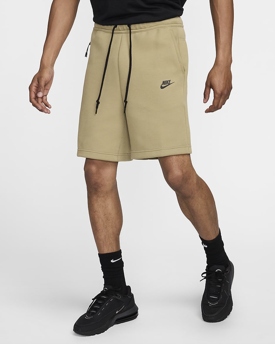 Nike Sportswear Tech Fleece-shorts til herre - Neutral Olive/Svart