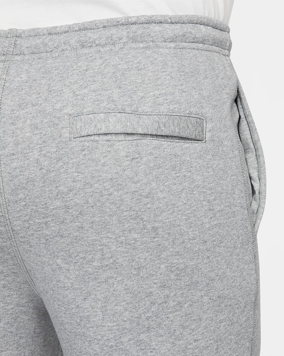 Nike Club Fleece Men's Fleece Joggers - Dark Grey Heather/Light Smoke Grey/Safety Orange