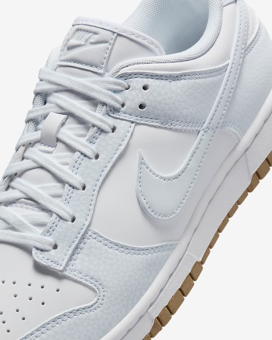 Tenis para mujer Nike Dunk Low Premium Next Nature - Blanco/Marrón claro goma/Gris fútbol