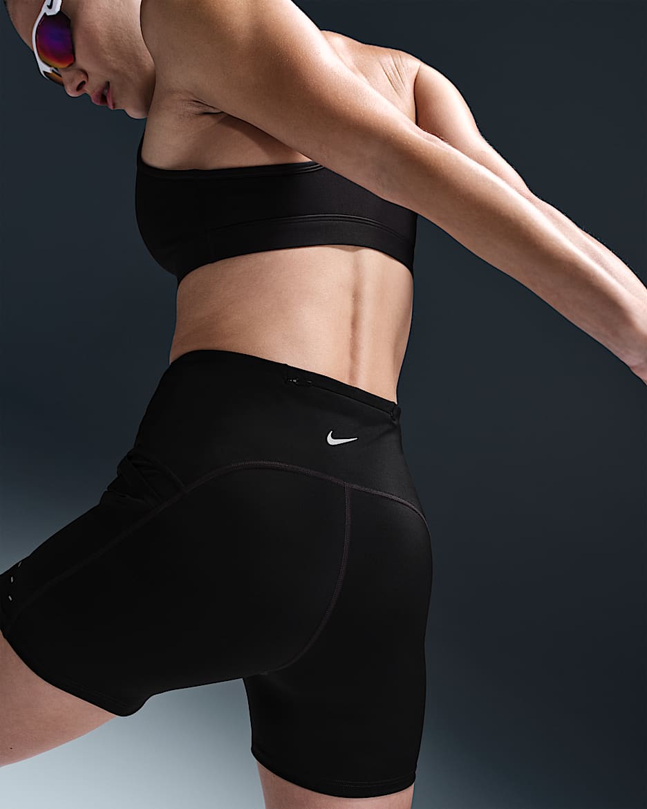 Nike Swift Women's High-Waisted 4" Tight Running Shorts with Pockets