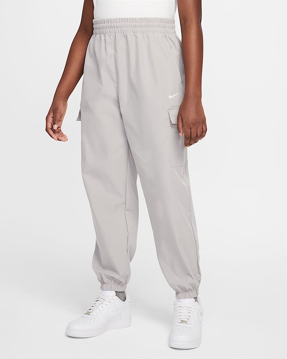Pantalon cargo Nike Sportswear pour fille - College Grey/Blanc