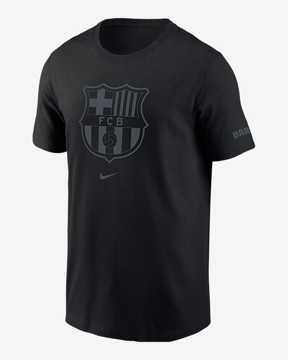 FC Barcelona Men's Nike Soccer T-Shirt - Black