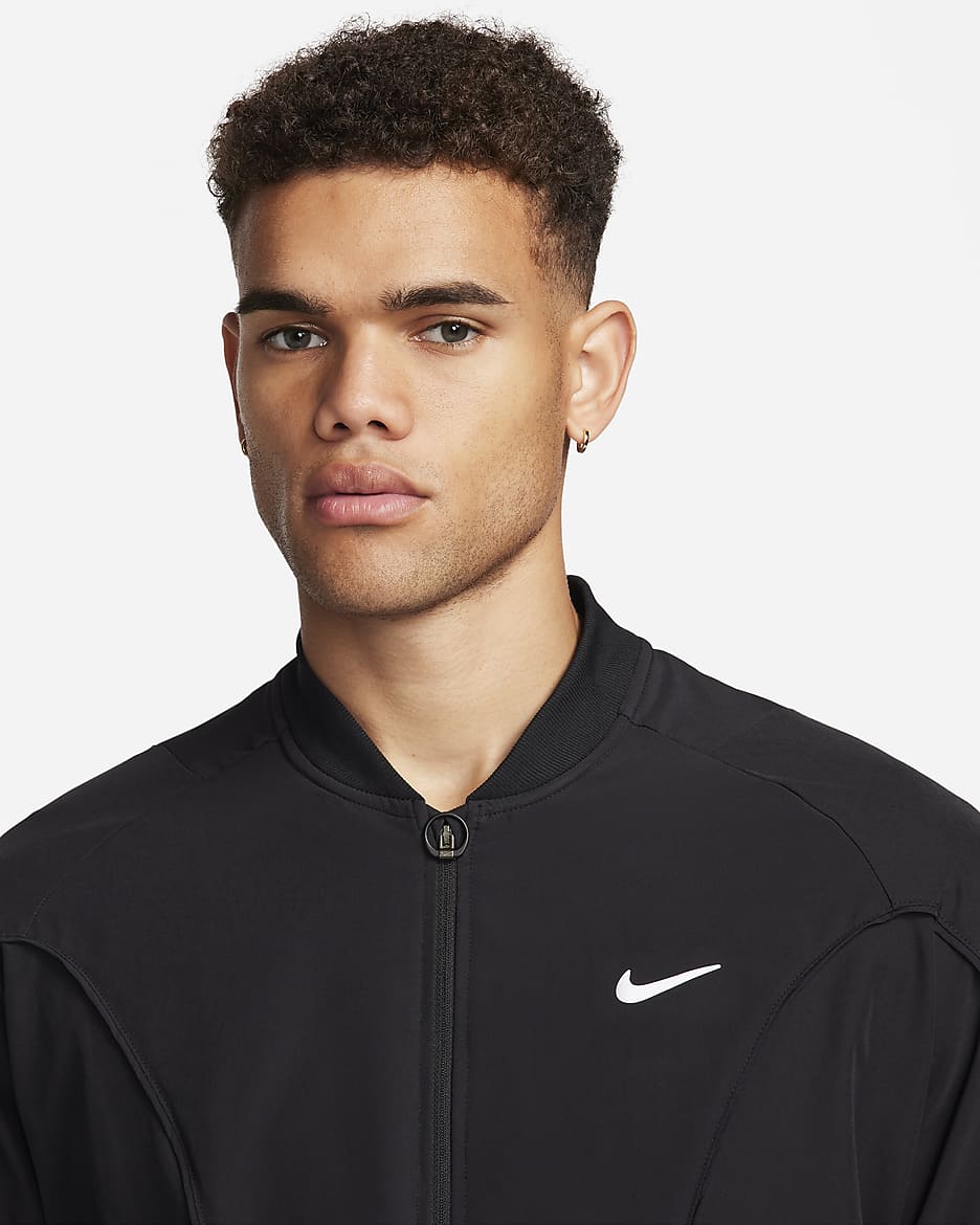 NikeCourt Advantage Men's Jacket - Black/White