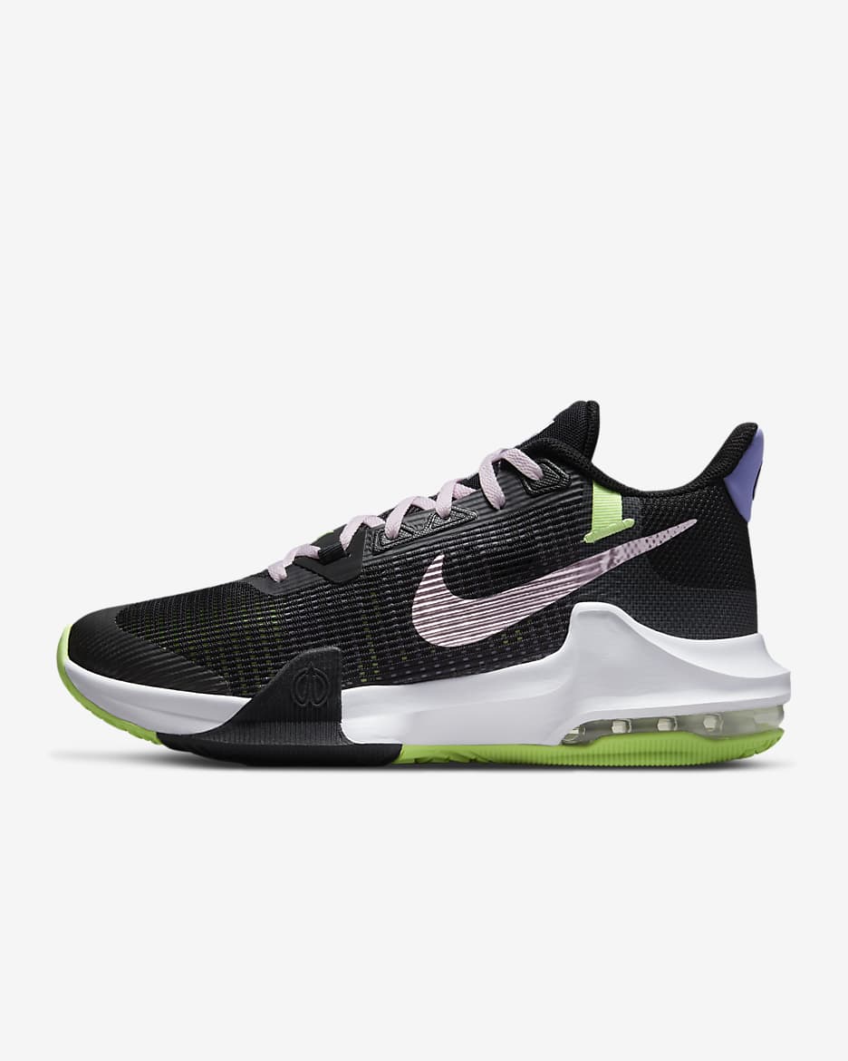 Nike Impact 3-basketballsko - sort/Ghost Green/Purple Pulse/Pink Foam